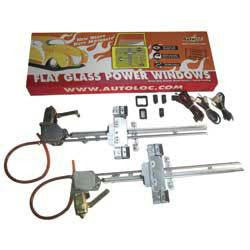2 Door Flat Power Window Kit U-wire Driver-Passengers