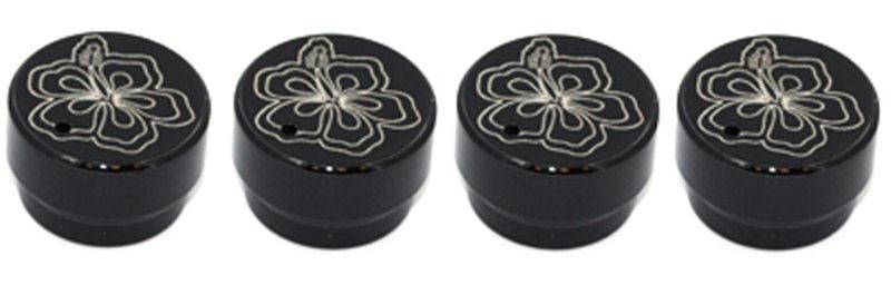 All Sales Interior Dash Knobs (set of 3 & 4wd knob)- Hibiscus Black