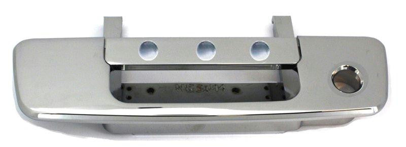 All Sales Polished Tailgate handle w- Lock-dimple