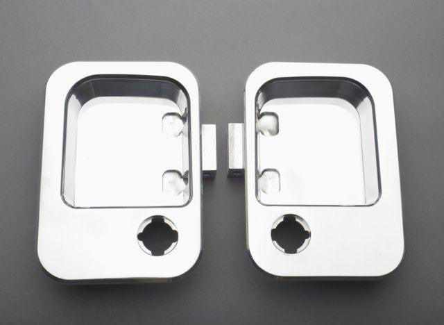 All Sales Chrome LH & RH w-Lock Hole Buckets Only
