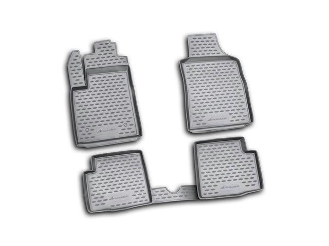 Novline 2011-2015 Fiat 500 Gucci Black Floor Mats