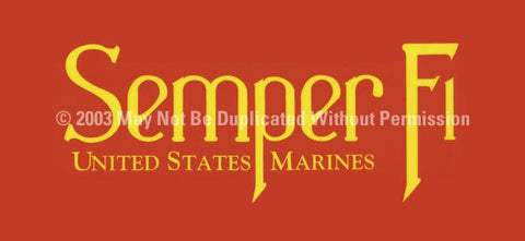 Window Graphic - 30x65 Semper Fi