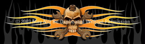 Window Graphic - 20x65 Skull & Wrenches 2