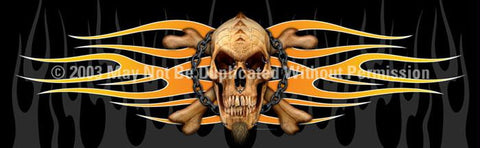 Window Graphic - 16x54 Pierced Skull
