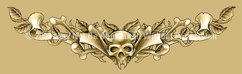 Window Graphic - 20x65 Shoulder Tattoo 3 Flesh