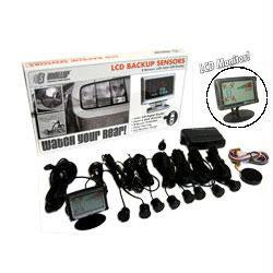 Front Rear 8 Sensor Back Up Sensor System W- Lcd Display