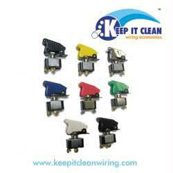 Race Toggle Switch With Safety Cover - Carbon Fiber