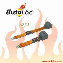 2 Point Retractable Copper Lap Seat Belt (1 Belt)