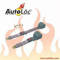 2 Point Retractable Grey Lap Seat Belt (1 Belt)
