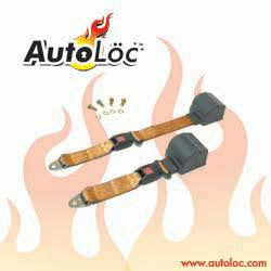 2 Point Retractable Peach Lap Seat Belt (1 Belt)