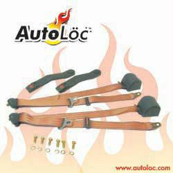 3 Point Retractable Peach Seat Belt (1 Belt)