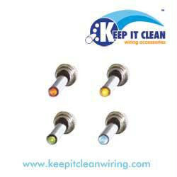 All Metaltoggle Switch With Led - Red 20a-12v