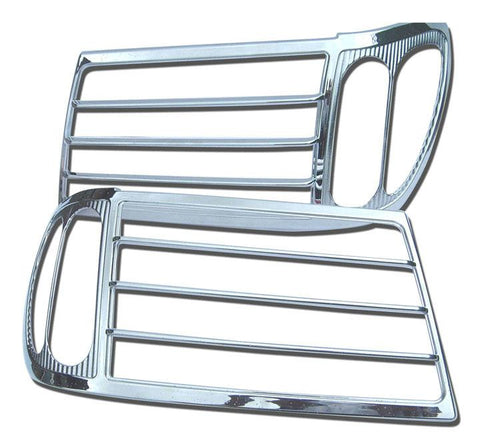 Custom Chrome Head Lamp Rim Toyota Land Cruiser 1998-2005