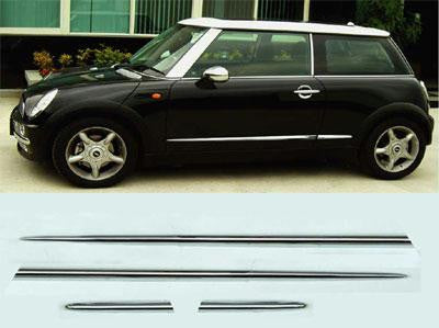 Custom Chrome Side Moulding Cover Mini Cooper 2001-2006