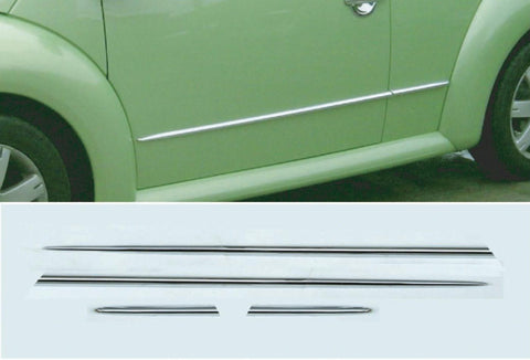 Custom Chrome Side Moulding Cover Volkswagon New Beetle 1999-2005