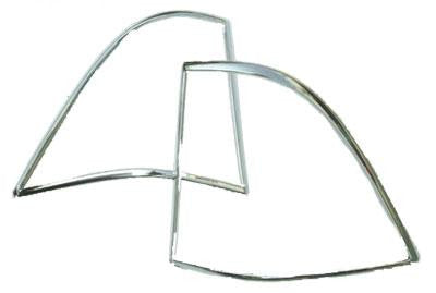 Custom Chrome Tail Lamp Cover Mercedes Benz ML 2004-2006