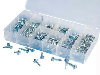 200 Piece Hex Washer Head Self-Drilling  Screw Assortment