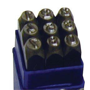 9-Piece 1-4-Inch Number Stamp Set