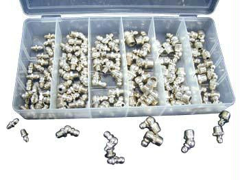 110 Piece Hydraulic Grease Fitting Assortment