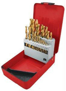 31-Piece Popular Size Titanium Coated HSS Drill Bit Set