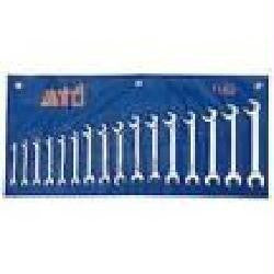 16-Piece 12 Point Metric Full Polish Angle Wrench Se