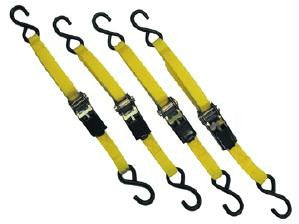 4 Piece 15 Ft. Ratcheting Tie Down Set