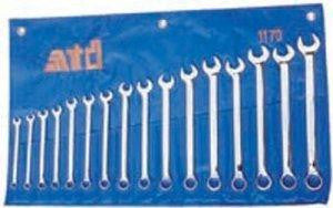 16 Piece 6 Point Long Pattern Metric Wrench Set