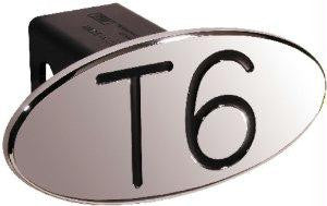 T6 - Black - Oval - 2 Inch Billet Hitch Cover