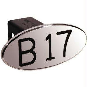 B17 - Black - Oval - 2 Inch Billet Hitch Cover