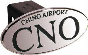 CNO Chino Airport - Black - Oval - 2 Inch Billet Hitch Cover