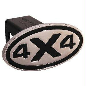 4 X 4 - Black - Oval - 2 Inch Billet Hitch Cover