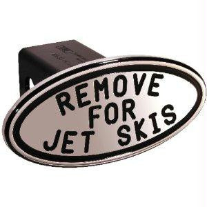 Remove for Jet Skiis - Black - Oval - 2 Inch Billet Hitch Cover