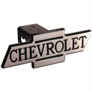 Chevy - Black - Inscribed Chevrolet - Cutout Bowtie - 2 Inch Billet Hitch Cover