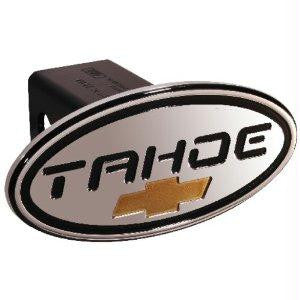 Chevy - Tahoe - Black w- Gold Bowtie - Oval - 2 Inch Billet Hitch Cover