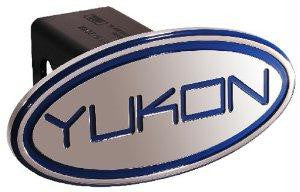 GMC - Yukon - Blue - Oval - 2 Inch Billet Hitch Cover