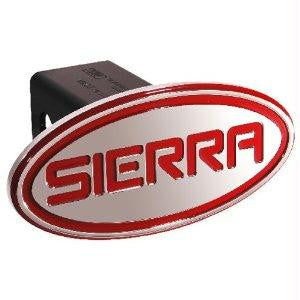 GMC - Sierra - Red - Oval - 2 Inch Billet Hitch Cover