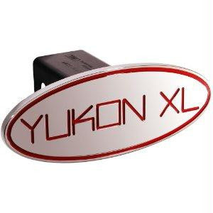 GMC - Yukon XL - Red - Oval - 2 Inch Billet Hitch Cover