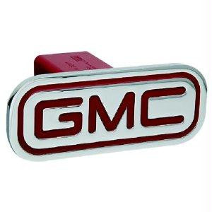 GMC - Inscribed GMC - Red - Rectangle - 2 Inch Billet Hitch Cover