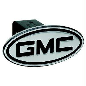GMC - Inscribed GMC - Black - Oval - 2 Inch Billet Hitch Cover
