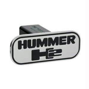Hummer - Hummer H2 (H2 Overlapped) - Black - Rectangle - 2 Inch Billet Hitch Cover