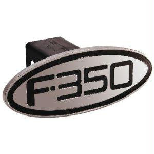 Ford - F-350 - Black - Oval - 2 Inch Billet Hitch Cover