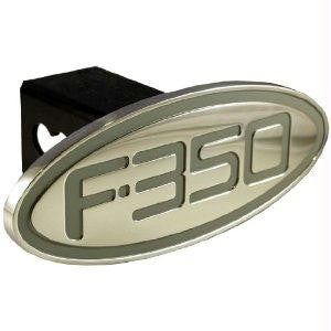 Ford - F-350 - Silver - Oval - 2 Inch Billet Hitch Cover