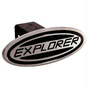Ford - Explorer - Black - Oval - 2 Inch Billet Hitch Cover