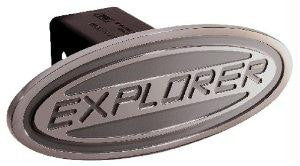 Ford - Explorer - Silver - Oval - 2 Inch Billet Hitch Cover