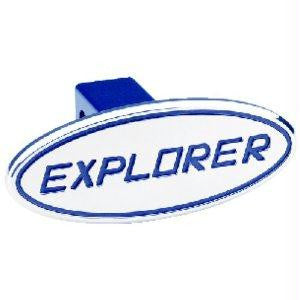 Ford - Explorer - Blue - Oval - 1-1-4 Inch Billet Hitch Cover