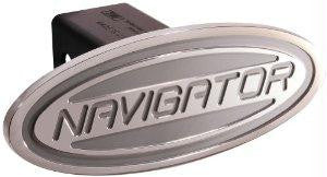 Ford - Navigator - Silver - Oval - 2 Inch Billet Hitch Cover
