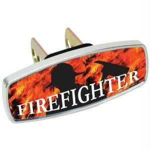 HitchMate Premier Series Hitch Cap Firefighter and Flames