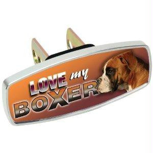 HitchMate Premier Series Hitch Cap Love My Boxer