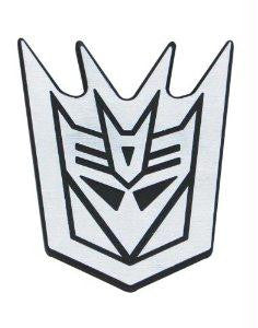 Transformers Decepticon Outline Emblem Two Tone Brushed finish