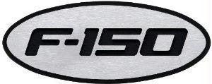 2009-13 Ford F-150 Tailgate Emblem for vehicles with back up camera Two Tone brushed finish